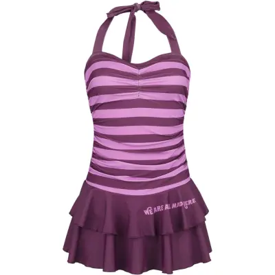 Alice i Underlandet - Anime Badklänning - We're All Mad Here - S - för Dam - flerfärgad