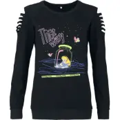 Alice i Underlandet - Anime Långärmad tröja - Alice - S XXL - för Dam - svart