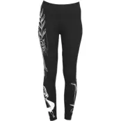 Alice i Underlandet - Anime Leggings - Flowers - M - för Dam - svart