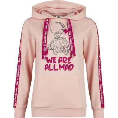 Alice i Underlandet - Anime Luvtröja - Cheshire Cat - We're All Mad - S XXL - för Dam - flerfärgad
