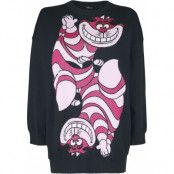 Alice i Underlandet - Anime Stickad jumper - Cheshire Cat - S L - för Dam - svart