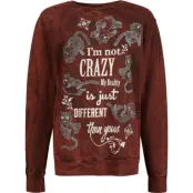 Alice i Underlandet - Anime Sweatshirt - I Am Not Crazy - S XXL - för Dam - röd