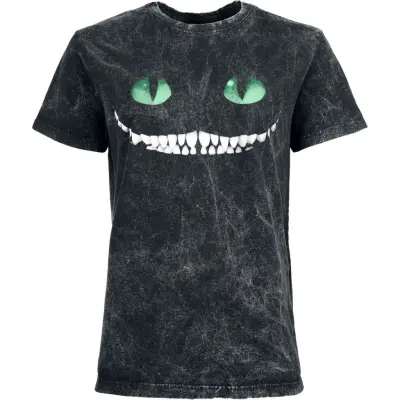 Alice i Underlandet - Anime T-shirt - Cheshire Cat Smile T-Shirt female - S 4XL - för Dam - grå