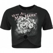 Alice i Underlandet - Anime T-shirt - Cheshire Cat - We're All Mad Here - M 4XL - för Dam - svart