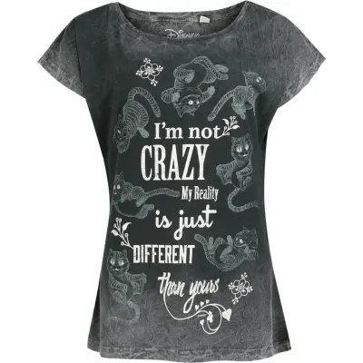 Alice i Underlandet - Anime T-shirt - S 4XL - för Dam - grå