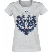 Alice i Underlandet - Anime T-shirt - Rorschach - S - för Dam - grå