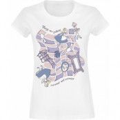 Alice i Underlandet - Anime T-shirt - Things Are Getting Curiouser And Curiouser - S XXL - för Dam - vit