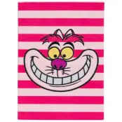 Alice i Underlandet - Disney Anteckningsbok - Notizbuch - Premium - Plüsch-Einband - Grinsekatze - för  rosa