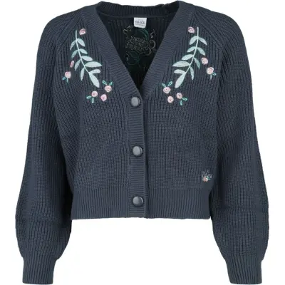 Alice i Underlandet - Disney Cardigan - Curios And Curioser - M XXL - för Dam - mörkblå