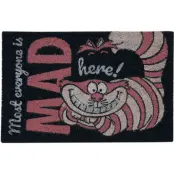Alice i Underlandet - Disney Dörrmatta - We're All Mad Here - för None - rosa/svart