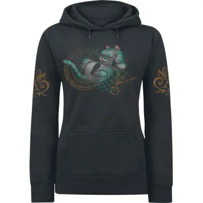 Alice i Underlandet - Disney Luvtröja - Cheshire Cat - About Time - S XXL - för Dam - svart