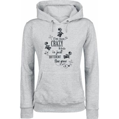 Alice i Underlandet - Disney Luvtröja - Cheshire Cat - I'm Not Crazy - XS XXL - för Dam - gråmelerad
