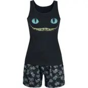 Alice i Underlandet - Disney Pyjamas - Cheshire Cat - Smile - S 5XL - för Dam - svart