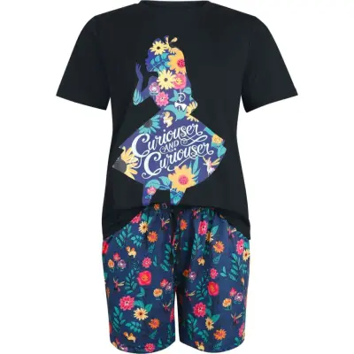 Alice i Underlandet - Disney Pyjamas - Curiouser - S XXL - för Dam - flerfärgad