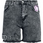 Alice i Underlandet - Disney Shorts - Cheshirekatten - 27 31 - för Dam - svart denim