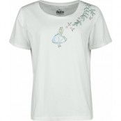 Alice i Underlandet - Disney T-shirt - Alice With Roses - S XXL - för Dam - vit