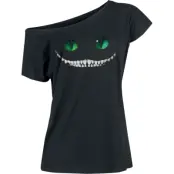 Alice i Underlandet - Disney T-shirt - Cheshire Cat - L XXL - för Dam - svart