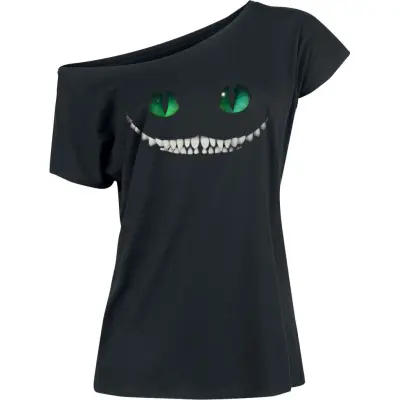 Alice i Underlandet - Disney T-shirt - Cheshire Cat - M XXL - för Dam - svart