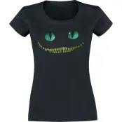 Alice i Underlandet - Disney T-shirt - Cheshire Cat - Smile - XS XXL - för Dam - svart