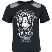 Alice i Underlandet - Disney T-shirt - Mirror - S XXL - för Dam - svart