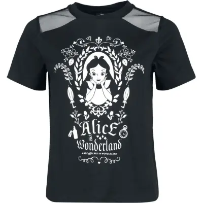 Alice i Underlandet - Disney T-shirt - Mirror - S XXL - för Dam - svart