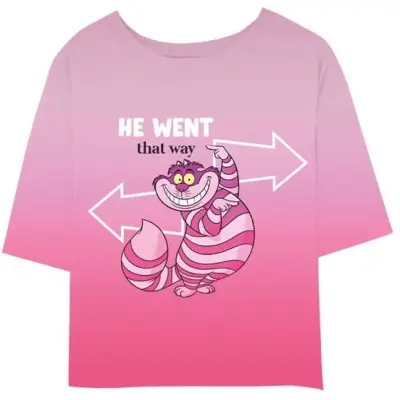 Alice i Underlandet - Disney T-shirt - We Went That Way - S XXL - för Dam - flerfärgad