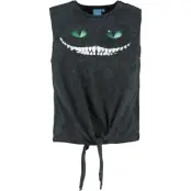 Alice i Underlandet - Disney Topp - Cheshire Cat - Smile - S XXL - för Dam - svart