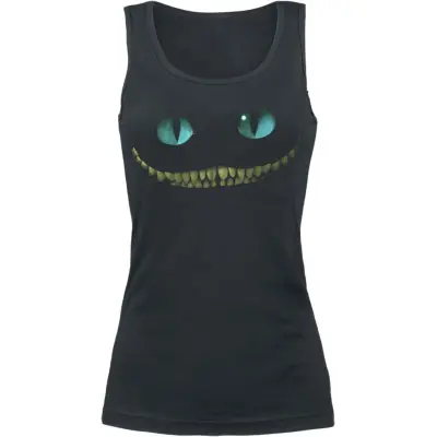 Alice i Underlandet - Disney Topp - Cheshire Cat - Smile - XS XXL - för Dam - svart
