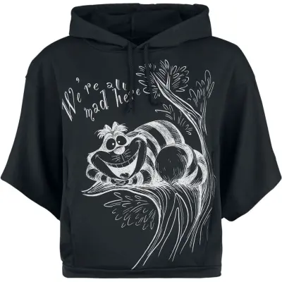 Alice i Underlandet Luvtröja - Cheshire Cat - S XXL - för Dam - svart