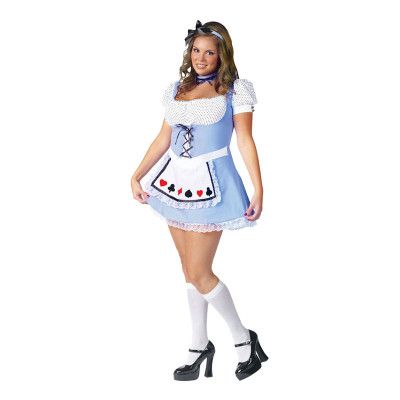 Alice i Underlandet Plus-size Maskeraddräkt - Plus size