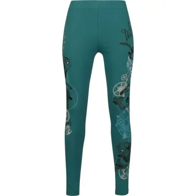 Alice i Underlandet - Disney Leggings - Looking For Wonderland - S 3XL - för Dam - petrol