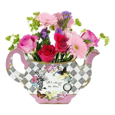 Vasdekoration Tekanna Alice Wonderland