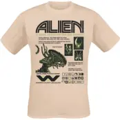 Alien T-shirt - Black And Green Special Order - M 3XL - för Herr - naturfärgad