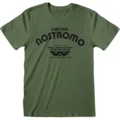 Alien T-shirt - Retro Nostromo - S 3XL - för Herr - oliv
