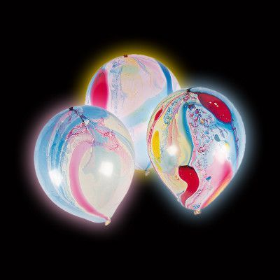 LED-Ballonger Marmor - 5-pack