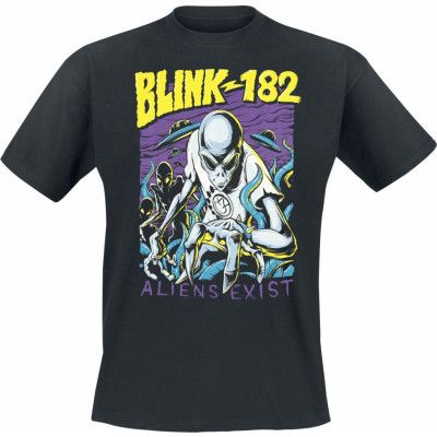 Blink-182 T-shirt - Aliens Exist - S XL - för Herr - svart