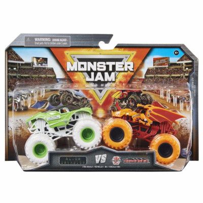 Monster Jam 1:64 2-pack Alien Invasion vs Bakugan Dragonoid