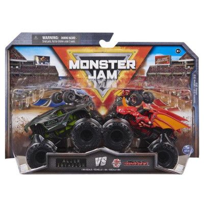 Monster Jam 1:64 2-pack Alien Invasion vs Dragonoid