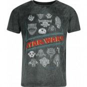 Star Wars - Disney T-shirt - Aliens - S 3XL - för Herr - flerfärgad