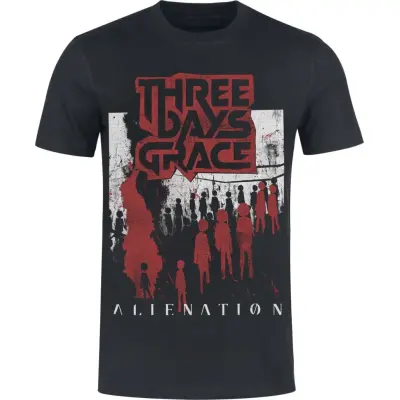 Three Days Grace T-shirt - Alienation - S 3XL - för Herr - svart