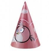 Angry birds rosa partyhattar - 6 st