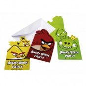 Inbjudningskort Angry Birds 3 motiv, 6-pack
