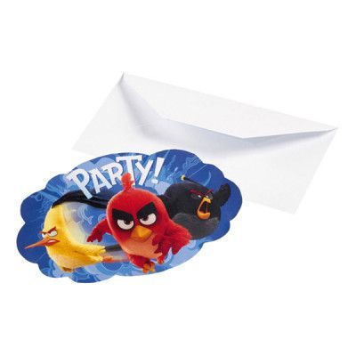 Inbjudningskort Angry Birds Movie - 8-pack