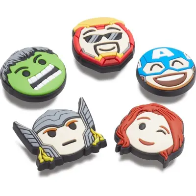Crocs - Marvel Pin - Jibbitz - Avengers Emojis 5 Pack - för None - flerfärgad