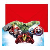 Inbjudningskort Avengers Infinity Stones - 6-pack