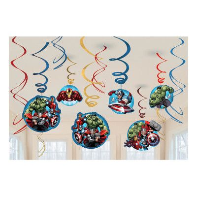 Swirls Avengers Hängande Dekoration - 6-pack