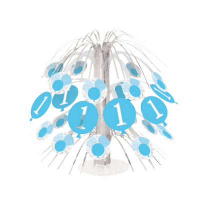 1-årskalas bordsdekoration Blå Prickar