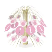 1-årskalas bordsdekoration Rosa Prickar