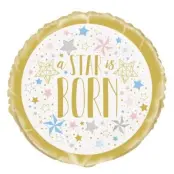 Baby Shower stjärna heliumballong