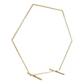 Backdropställ Hexagon Guld